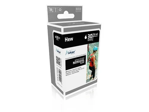 AS15153 ASTAR HP 932XL OJ Inkt zwart HC rebuilt 1000pag Chip 22,5ml