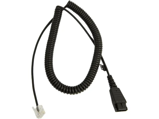 Quick Disconnect (QD) to Modular (RJ) Balanced Coiled Bottom Cord, 2 M
