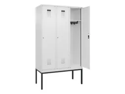 locker,HxBxD 2120x1200x500mm,3vak,vak B 400mm,cil.-slot,voetonderstel