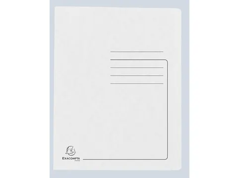 Snelhechtmap glanskarton 355g A4 wit