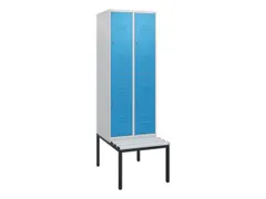 Dubbeldekse dekenkist,HxBxD 1950x600x815mm,2x2vak.,vak B 300mm