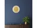 Horloge murale Nextime dia 50cm verre sphérique bleu plastique Deep