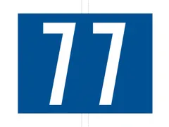 Jalema codetab 7 Donkerblauw gelamineerd, rol van 500 tabs