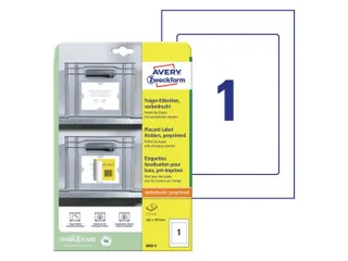 Avery Zweckform 8003 Voorbedrukte positioneeretiketten 220x160mm 5 st. - 1