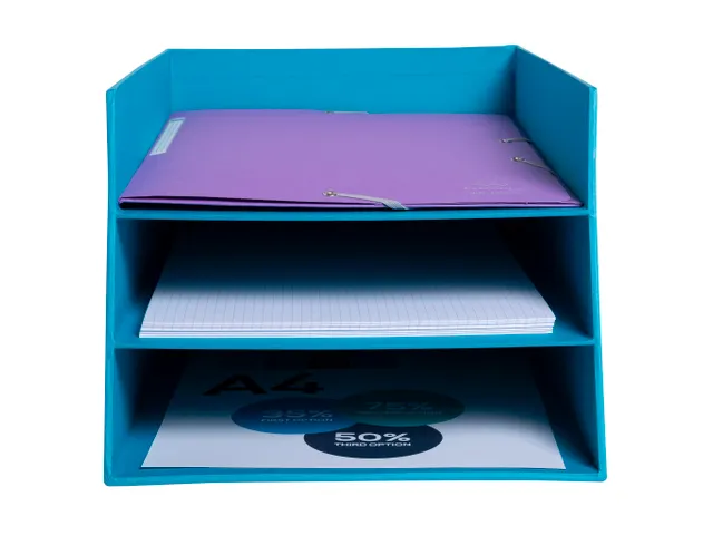 Kartonnen postmand met 3 niveaus