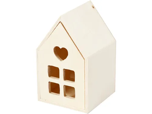Huis met lade Creativ Company 10.8x6.8 cm hout