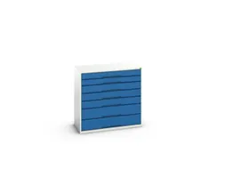 ladekast HxBxD 1000x1050x550mm 7laden romp RAL7035 front RAL5010