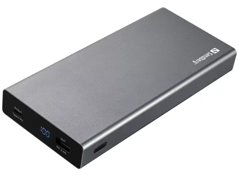 Powerbank USB-C PD 100W 20000 MAH Zwart