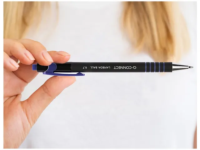 stylo Lambda, 0,7 mm, pointe moyenne, bleu