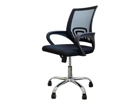 Bureaustoel Basic Net Zwart Stof
