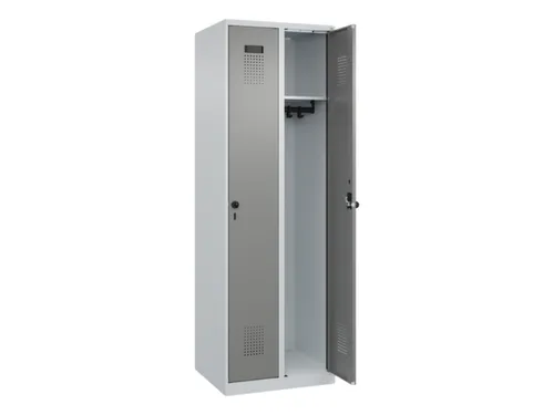 locker,HxBxD 1850x600x500mm,2vak,vak B 300mm,draaigrendel