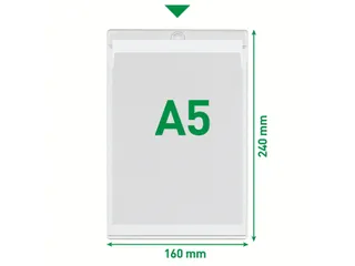 U-map Leitz 4095 A5 met ophangoog 0.20mm PVC transparant - 5