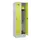 locker,HxBxD 1950x600x500mm,2vak,vak B 300mm,draaigrendel,sokkel
