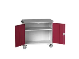 werkbank,verrijdbaar,HxBxD 980x1050x600mm,linoleumblad