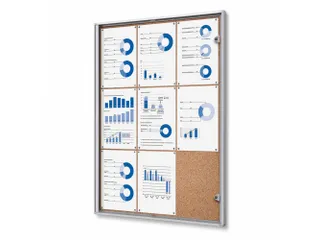 Vitrinekast Prikbord Kurk Economy 9xA4 - 1
