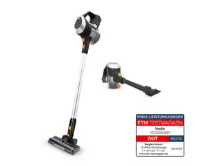 Steelstofzuiger Nedis 2-in-1 snoerloos HEPA 130W zwart - 8