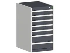 ladekast HxBxD 900x525x525mm 7laden romp RAL7035 front RAL7016