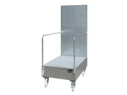 Verrijdbare Opvangbak,V. 2X200L Vat,Opvangvol. 215L