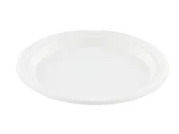 Suikerriet bord rond 23 cm wit milieuvriendelijk