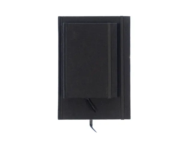 Carnet alphabet Kangaro A5 A-Z couverture rigide en lin noir, 208 page
