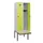 locker met bank,HxBxD 1950x600x815mm,2vak,vak B 300mm,draaigrendel