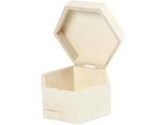 Kistje Creativ Company zeshoek 12x7cm triplex