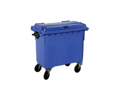 Contivia 4,Vuilnisbak 4wielen 660L blauw