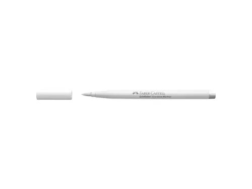 Marker creatief Faber-Castell Goldfaber brushpunt B white as snow (kle