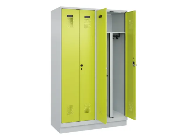 PBM-locker,HxBxD 1950x1200x500mm,4vak,vak B 300mm,draaigrendel