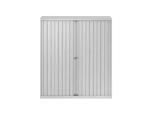 EuroTambour roldeurkast lichtgrijs 3 legborden 133x120x43cm