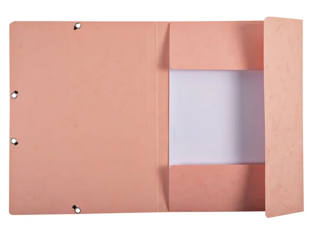 Elastomap Exacompta Aquarel A4 3 kleppen 400gr glanskarton roze