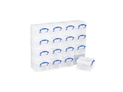 Opbergbox Really Useful 16x 0.14 liter 280x224x65mm transparant wit