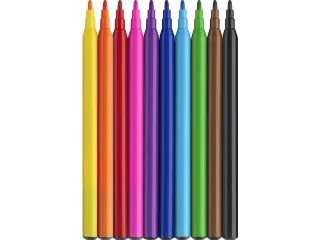 Viltstiften Faber-Castell Unicorn 10x standaard kleuren + 3x pastel kl - 6