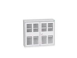 wandkast 900x1050x350mm 2xStalen bodem sokkel Ral 7035 front Ral 7035