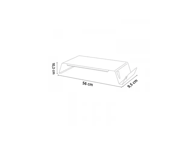 ODUP metalen laptopstandaard mat zwart
