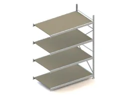 Breedvakstelling Aanbouwveld Hxbxd 2500x1851x1050mm 4 Houten Legborden