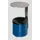 Wandasbak 2.4 liter HxØ 310x155mm Ral5010 Blauw Overkapping Rvs