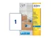Etiket Avery J8167-25 199.6x289.1mm wit 25stuks