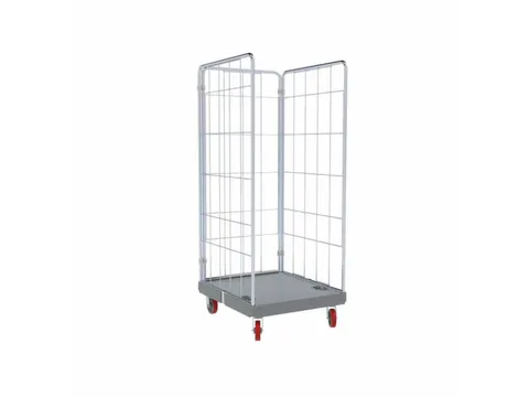 RVS-rolcontainer,draagverm. 500kg,HxLxB 1760x815x724mm