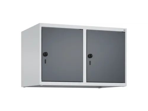 opzetkast,v. locker,2vak.,vak B 400mm,HxBxD 500x800x500mm,vleugeldeur