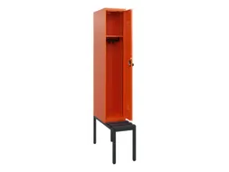 locker met bank,HxBxD 1950x300x815mm,1vak,vak B 300mm,draaigrendel