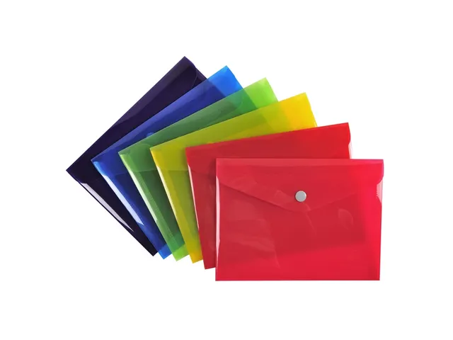 Iderama Etui Met Drukknop In Polypropyleen Assorti 190x140mm