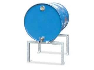 Vatenbok Staal 600x650x350mm Voor 1x200l Vatensteun M. Hoekprofiel - 1