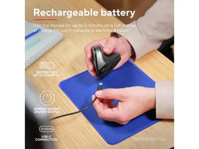 Bayo II draadloze ergonomische muis rechtshandig