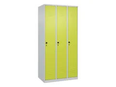 locker,HxBxD 1850x900x500mm,3vak,vak B 300mm,draaigrendel