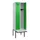 locker met bank,HxBxD 2120x600x815mm,2vak,vak B 300mm,draaigrendel
