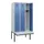 locker met bank,HxBxD 1950x900x815mm,3vak,vak B 300mm,cilinderslot