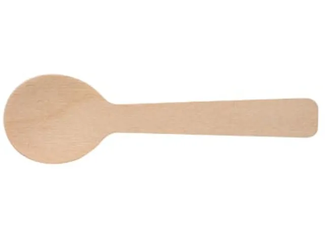 Koffielepel Uit Hout FSC Gecoat 96 mm Pak 100 Stuks