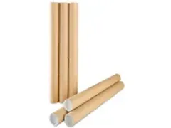 OUTLET Verzendkoker Rond 1230x100mm Bruin 5 Stuks