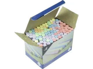 Bordkrijt Kangaro ass.kleuren 100 stuks - 1